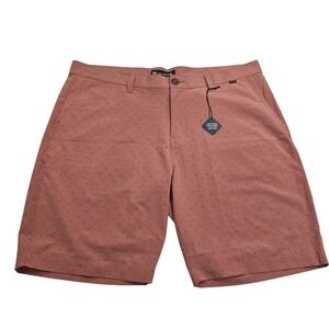 Travis Mathew Manzanillo Hybrid Golf‎ Shorts Heather Earth Red Size 40